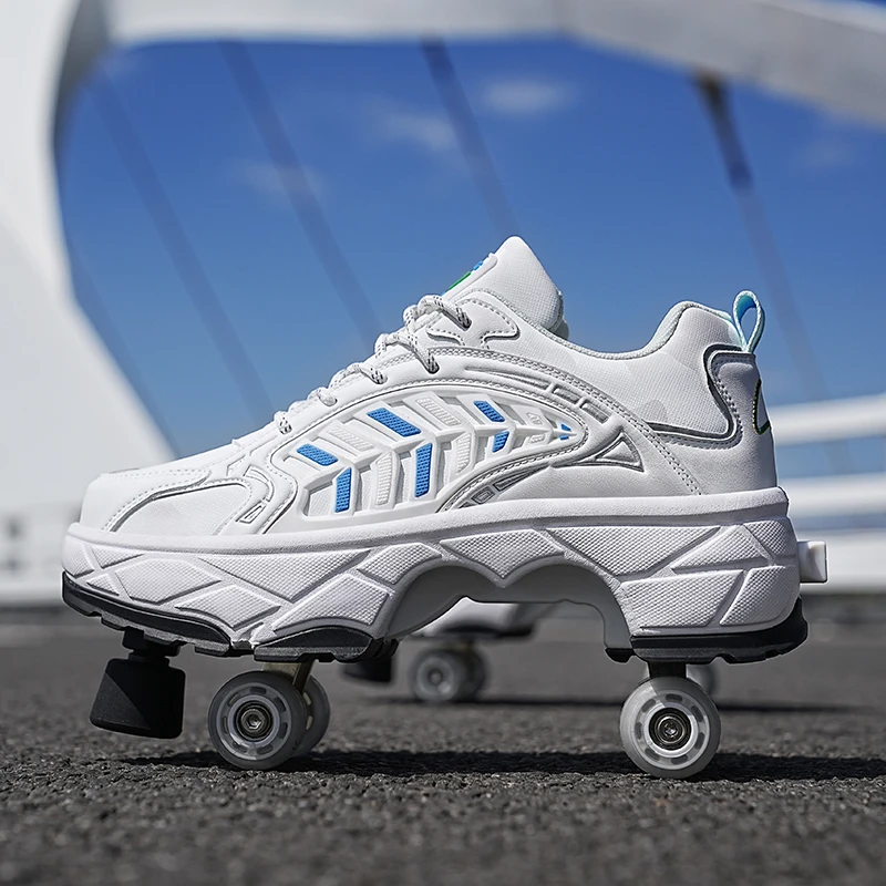 Running Shoes - Rolki dla dzieci, czterokołowe, z mechanizmem