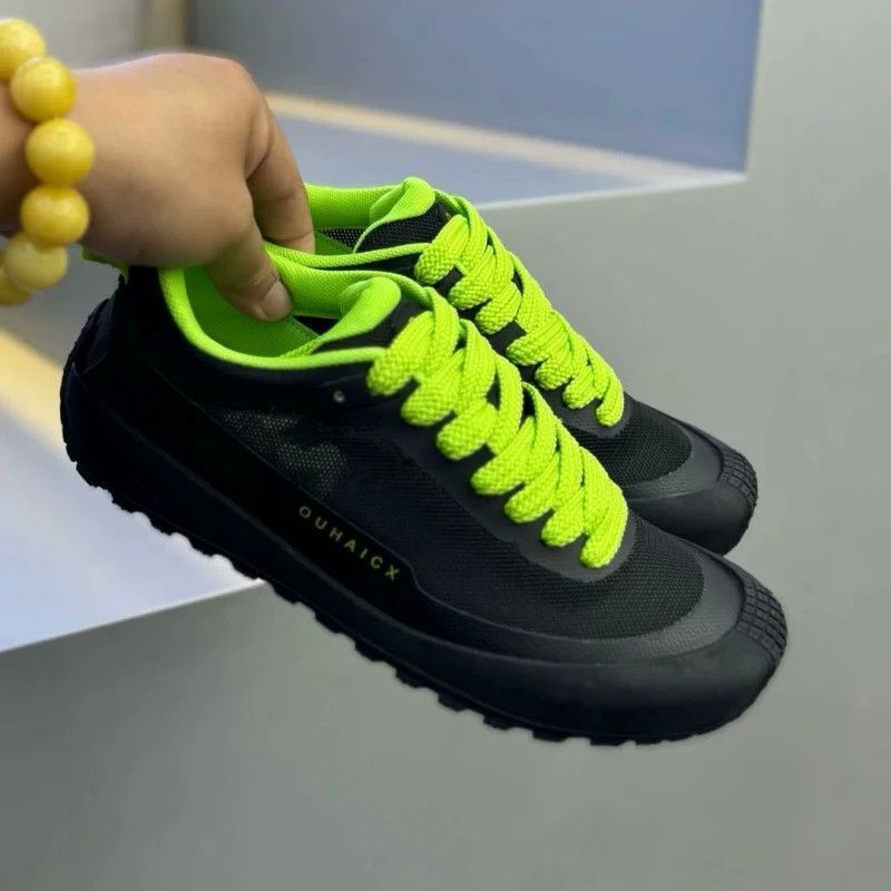 Męskie sneakersy o niskim prof – Knit Fabric Lace Up Sneakers recenzja i cena
