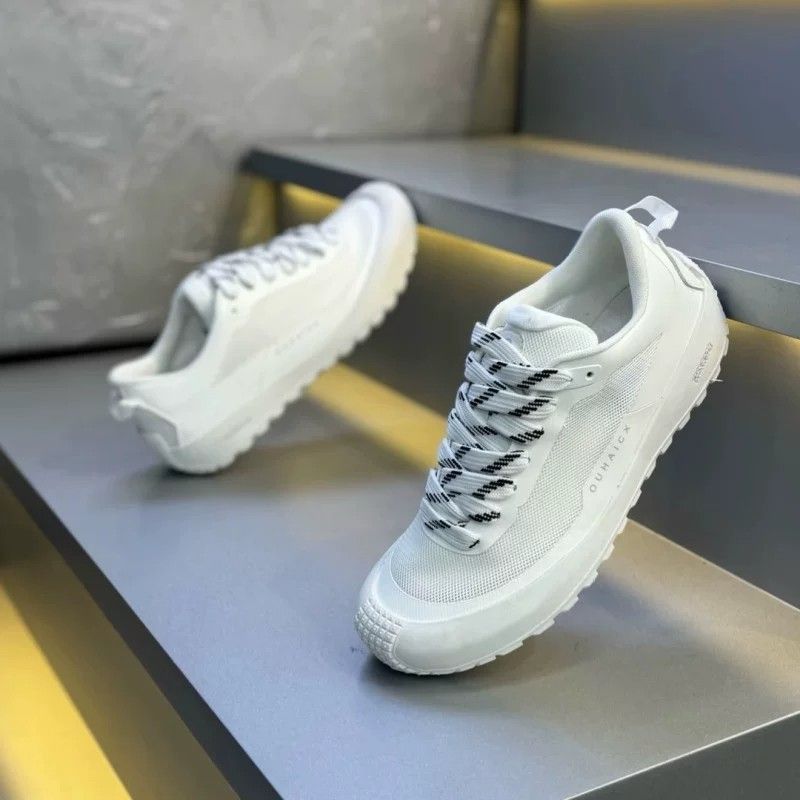 Męskie sneakersy o niskim prof – Knit Fabric Lace Up Sneakers recenzja i cena
